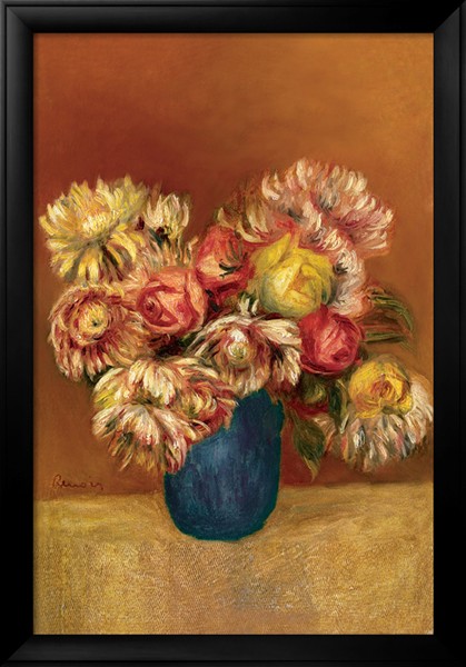 Chrysanthemums by Renoir - Pierre-Auguste Renoir painting on canvas